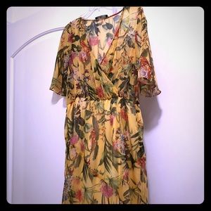 ZARA Basic floral dress